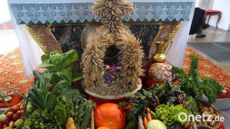 Erntedank im Landkreis Amberg-Sulzbach: Pfarrkirche St. Georg in Hausen. Bild: exb