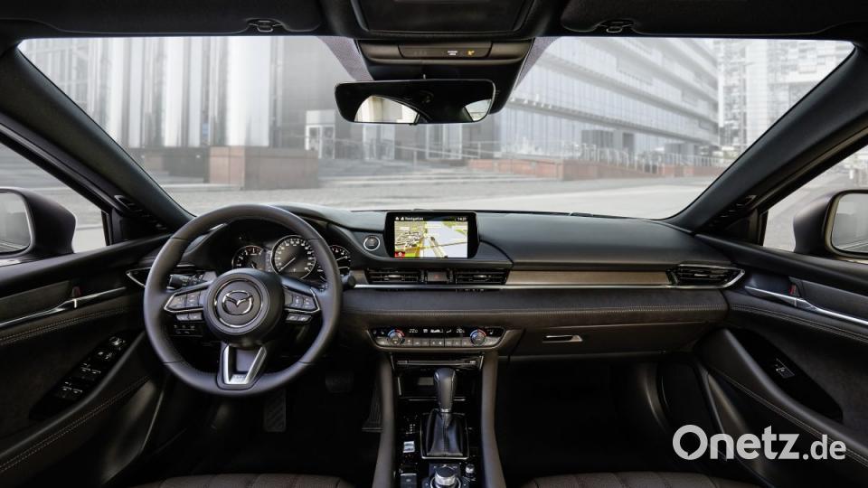 Mazda 6 Limousine und Kombi unterscheiden sich im Passagier-Raum nicht. Bild: Mazda