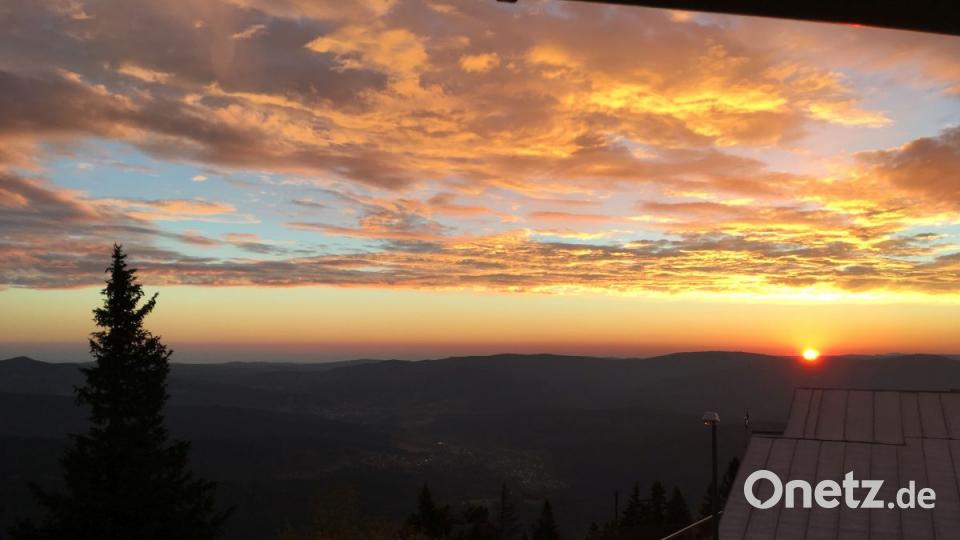 Sonnenaufgang auf dem Arber Bild: esa