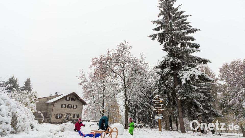 Erster Schnee auf der Silberhütte. Bild: dtr