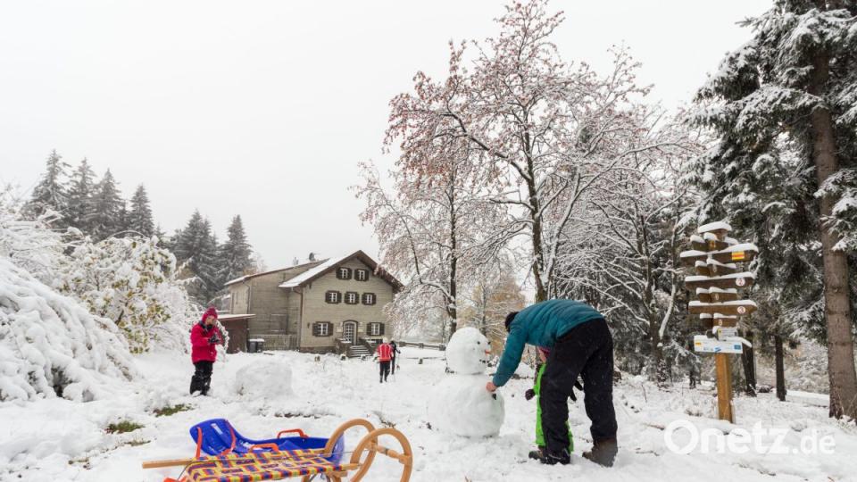 Erster Schnee auf der Silberhütte. Bild: dtr
