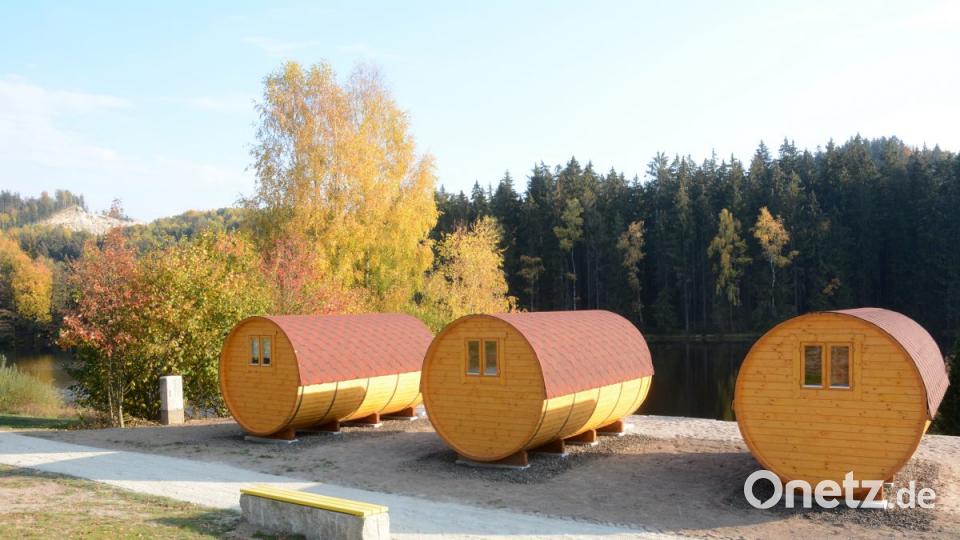 Übernachtung im Fass am Gaisweiher Bild: Schönberger Bild: Gabi Schönberger