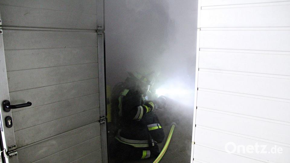 Atemschutztrupp im Einsatz. Bild: jma