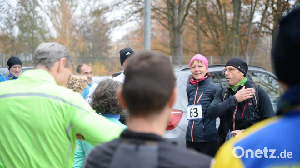 Organisator Michael Kirsch mit &quot;Rudelführerin&quot; Kerstin Püschl. Bild: brü