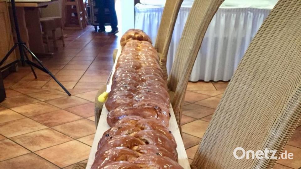 So sieht er "nackig" aus, der Spitzwecken. Drei Meter lang ist dieses Exemplar. Bild: upl