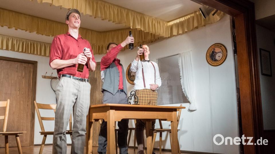 Hier bin ich Mann, hier darf ich sein Die Herren Michael Vogt, Josef Schießlbauer und Johannes Altmann Bild: chl