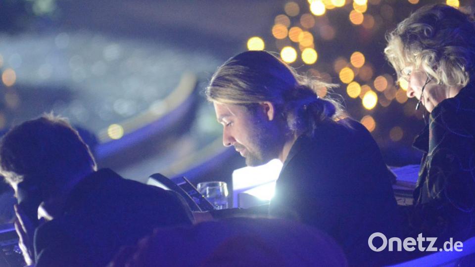 David Garrett am Spendentelefon Bild: Kunz