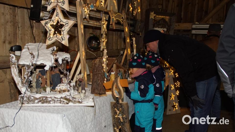 Die Weihnachtskrippen weckten besonders bei den Kindern Aufmerksamkeit. Bild: mmj
