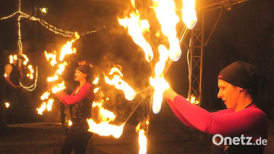 "Ameno Signum" begeisterte mit seiner neu inszenierten Feuershow. Bild: Hirsch