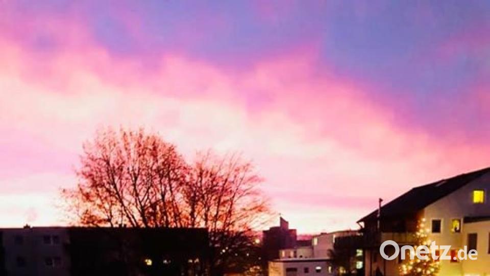 Hammerhimmel über dem Hammerweg in Weiden. Bild: Michaela Pecher