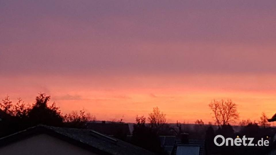 Morgenröte über der Oberpfalz. Bild: Sandra Brandl