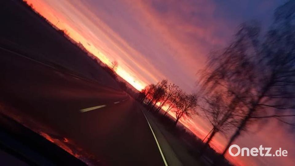 Morgenröte in der Oberpfalz. Bild: Arzu Ceylan