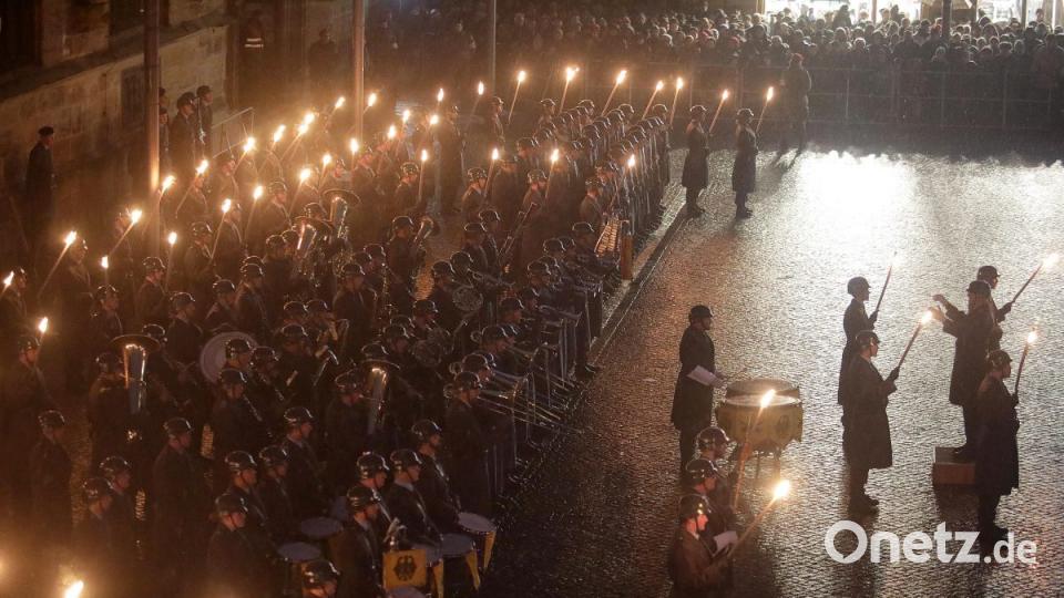 Mit einem Großen Zapfenstreich verabschiedet sich im März die Panzerbrigade 12 endgültig aus Amberg. Bild: Steinbacher