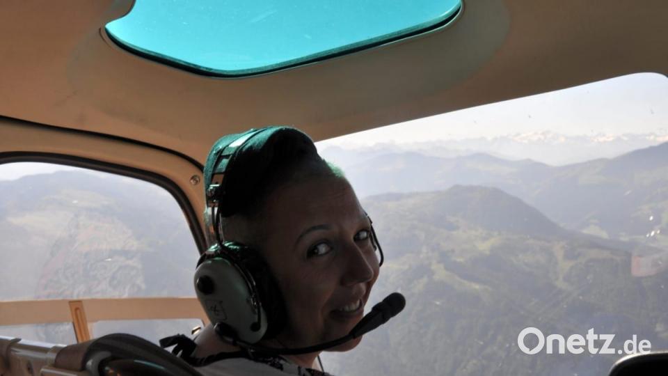 Flug im Hubschrauber. Bild: exb