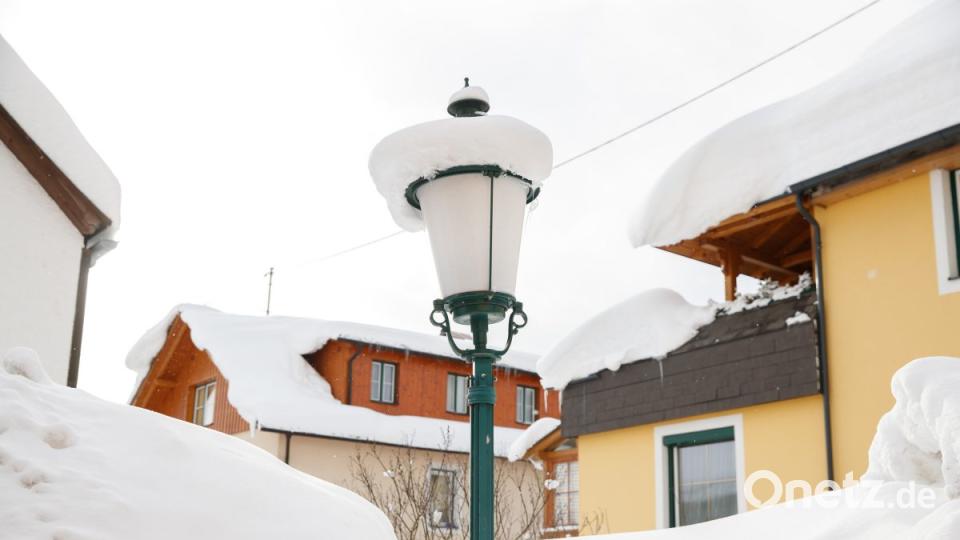 Bad Mitterndorf: In weiten Teilen Oesterreichs sind in den letzten Tagen erhebliche Mengen an Schnee gefallen. Bild: Erwin Scheriau/APA/dpa