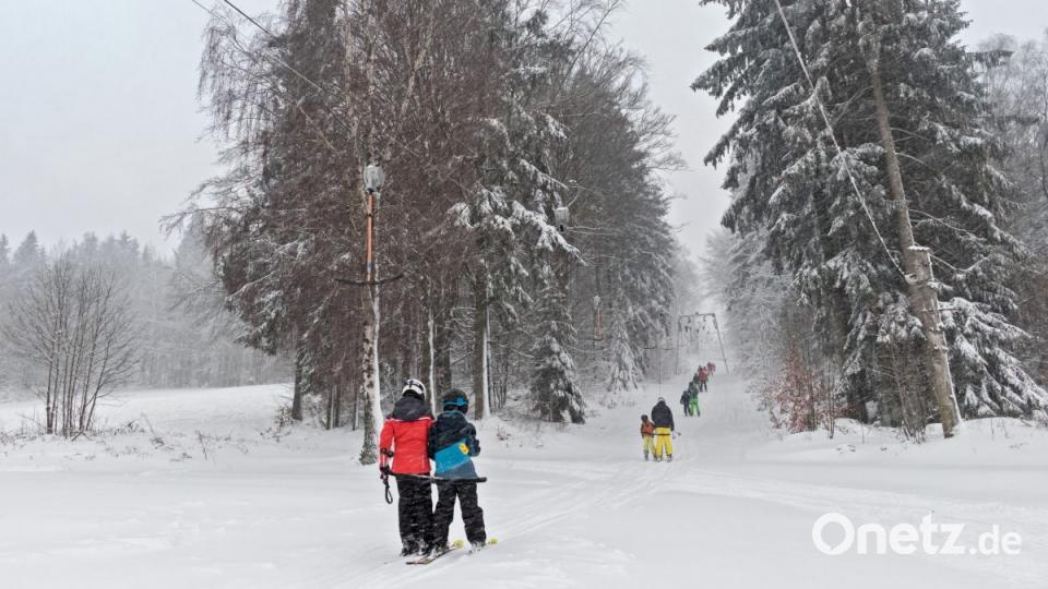 Skispaß am Kutscherberg. Bild: dtr