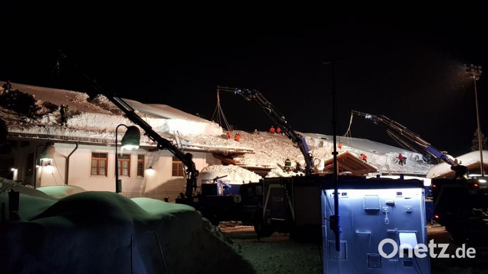 Das THW Amberg im Einsatz in Reit im Winkl. Bild: Andreas Triller