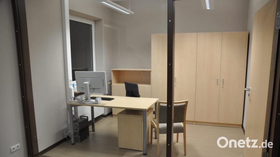 Besichtigung neue Tagespflegestation Diakonie Speichersdorf, hier das Büro. Bild: ak