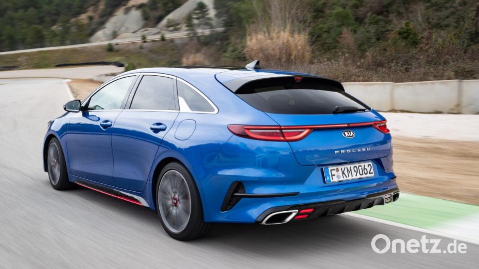 Mit zehn Lackierungen setzt der neue Proceed auch farblich Akzente. Bild: Kia