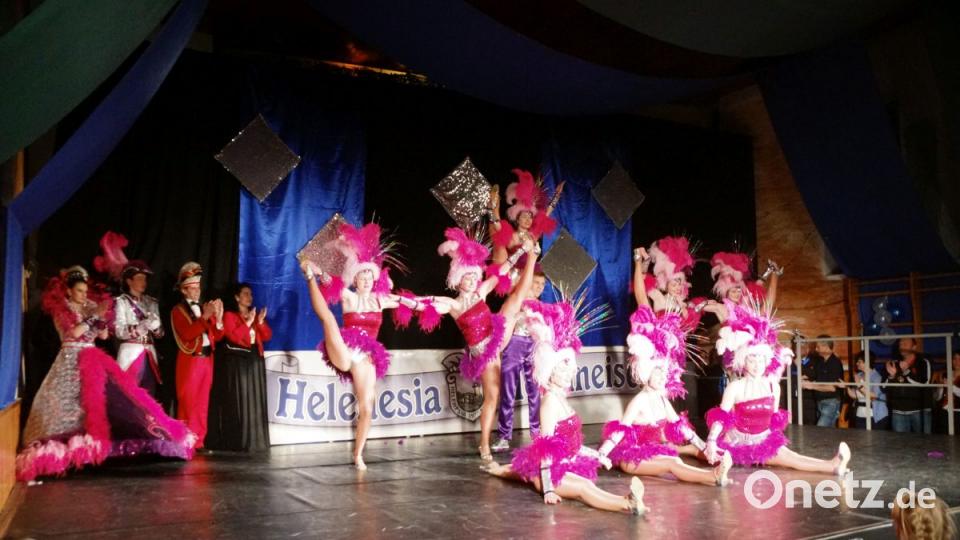 Die Juniorengarde von Helenesia Mehlmeisel mit dem Schautanz „Heldinnen des Waldes“. Bild: bkr