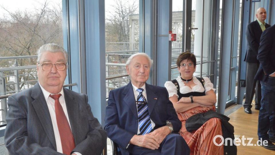FH-Gründungspräsident August Behr (links) und MdB a. D. Max Kunz. Bild: Karin Wilck