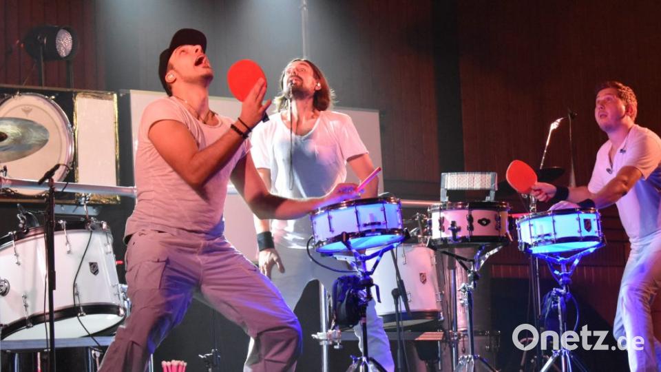 Die DRUMSTARS in Aktion beim Percussionkonzert in der Grafenwöhrer Stadthalle. Bild: rgr