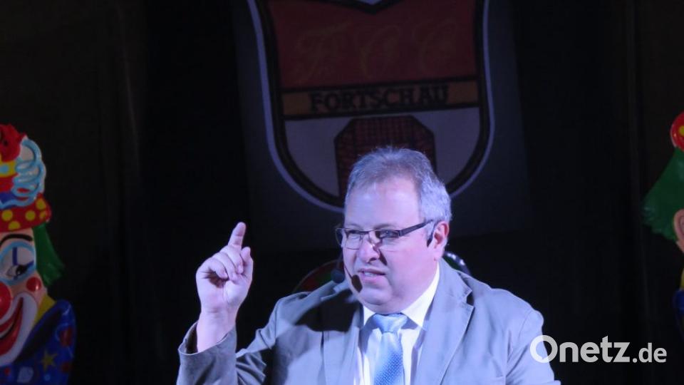 Bertram Dürrschmidt bewährt sich wieder als Büttenredner. Bild: jzk