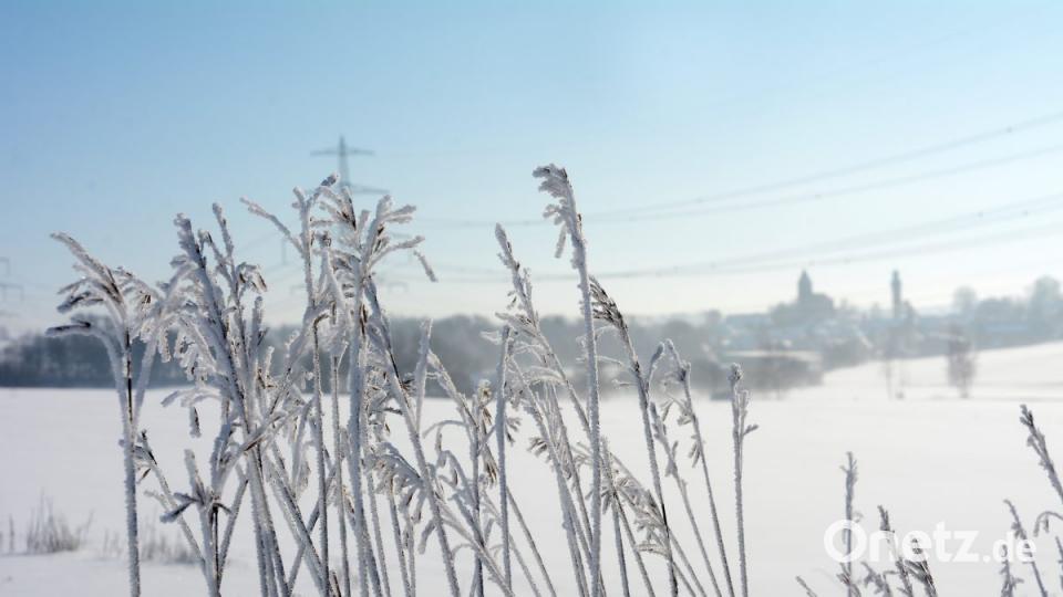 So schön zeigt sich der Winter am Montag in Weiden und im Landkreis Neustadt/WN. Bild: Gabi Schönberger