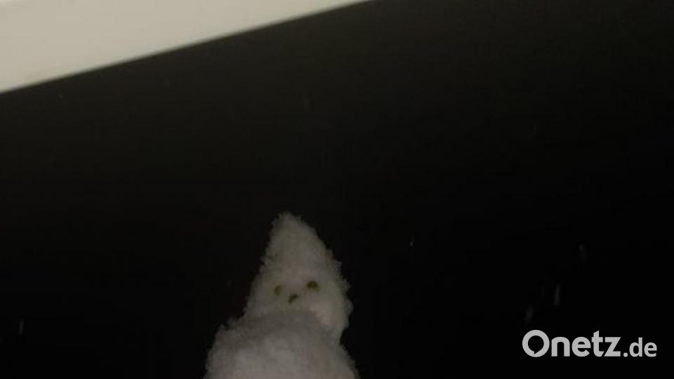 Der Schneemann, der nachts zu einem Geist wurde. Bild: Klaudia Ott