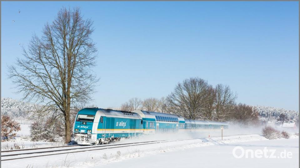 Reinhold Buchner, bekennender Zug-Fan und Hobby-Fotograf, erwischte diesen Alex-Zug am Montag bei Rothenstadt Bild: Reinhold Buchner