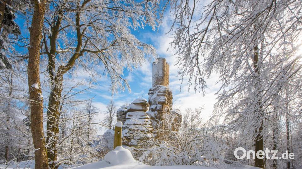 Bilderbuchwinter im Frühjahr 2019 im Landkreis Tirschenreuth. Bild: Steinkohl