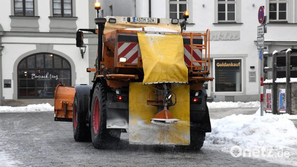 Glatteis in Amberg Bild: Petra Hartl
