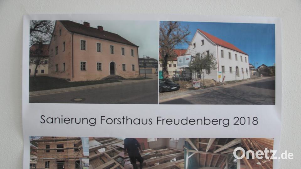 Eine kleine Ausstellung erinnerte an den Verlauf der Sanierung. Bild: upl