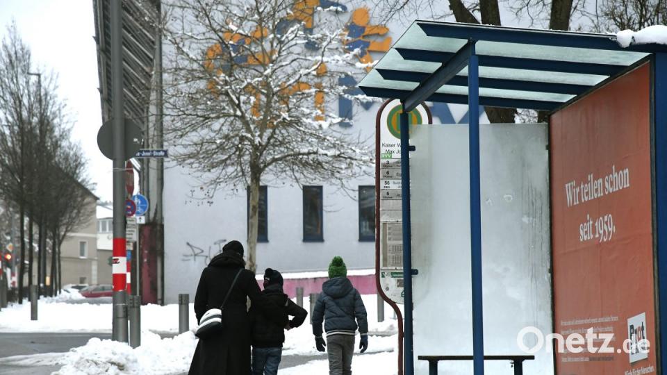 Glatteis in Amberg Bild: Petra Hartl