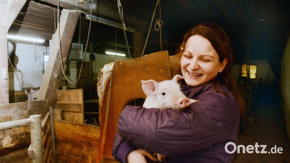 "Die Ferkel kommen meistens am Wochenende zur Welt", sagt Ina Doll. Bild: Gabi Schönberger