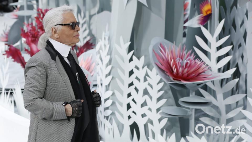Karl Lagerfeld ist tot. Bild: EPA/IAN LANGSDON