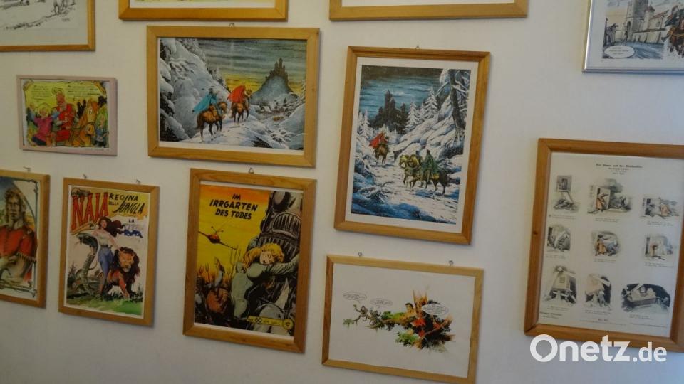 Auch an den Wänden des Lohrer-Hauses erzählen Bilder Abenteuergeschichten. Bild: hka