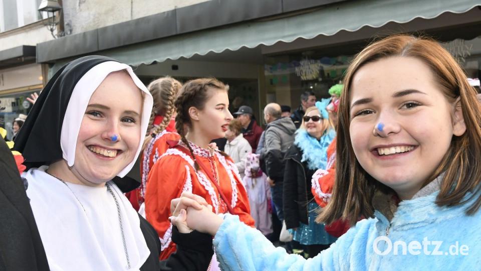 Der Ostbayerische Faschingszug schlängelt sich durch Amberg Bild: Petra Hartl