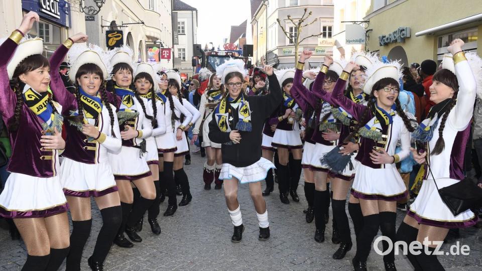 Der Ostbayerische Faschingszug schlängelt sich durch Amberg Bild: Petra Hartl