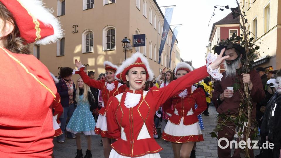 Der Ostbayerische Faschingszug schlängelt sich durch Amberg Bild: Petra Hartl