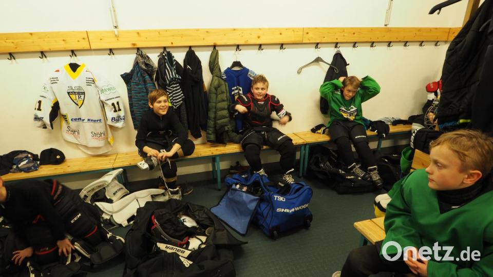 Gut besucht: Das Jugendtraining des ERSC Amberg Bild: ref