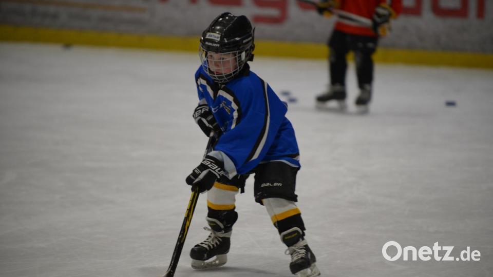 Gut besucht: Das Jugendtraining des ERSC Amberg Bild: ref