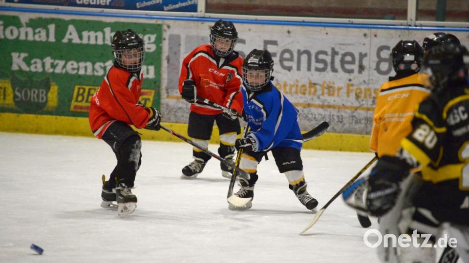 Gut besucht: Das Jugendtraining des ERSC Amberg Bild: ref