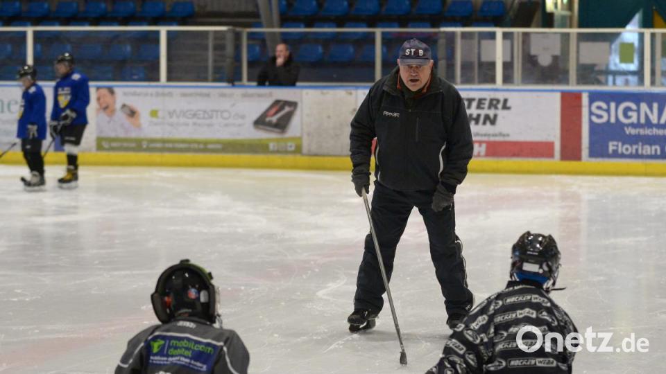 Gut besucht: Das Jugendtraining des ERSC Amberg Bild: ref