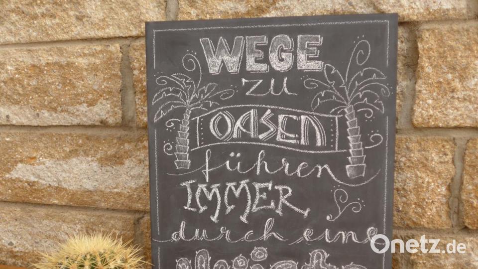 Holztafel schwarz mit Kreide. Bild: mzi
