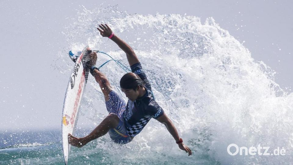 Neu dabei ist bei den Olympischen Sommerspielen 2020 in Tokio Surfen. Bild: Zhao Hanrong/XinHua/dpa