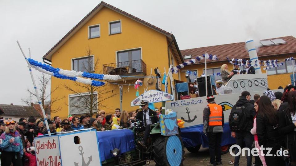 Volle Pulle: Das traf heuer in vollem Umfang auf den Gleiritscher Faschingszug zu. Bild: frd