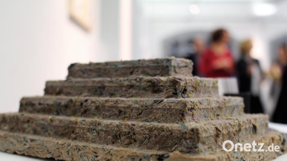 Nachhaltig, frei von Lösungsmittel und ungiftig: Textilstein von Florian Nörl. Bild: Dagmar Williamson, dwi