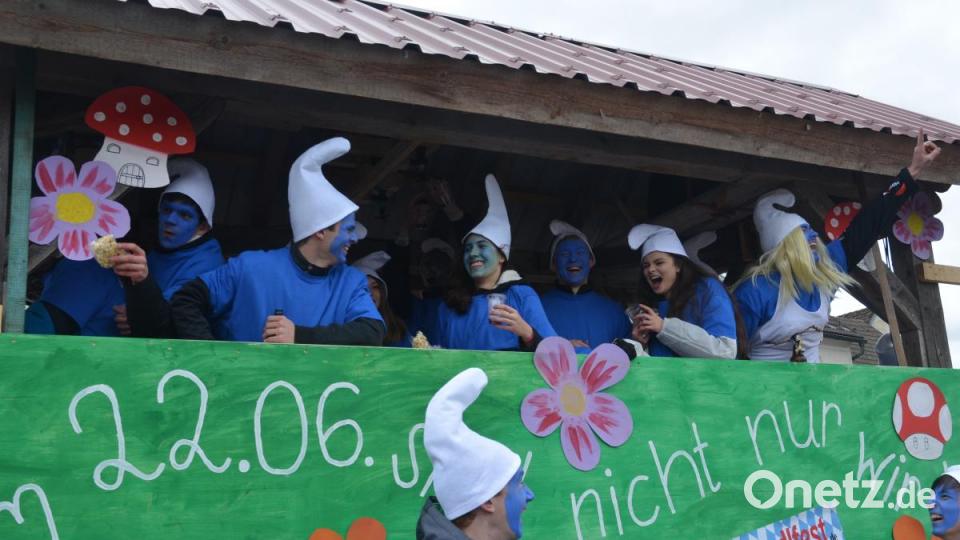Am 22. Juni sind nicht nur wir blau, meinten die Mitglieder der KLJB Michldorf. Bild: dob