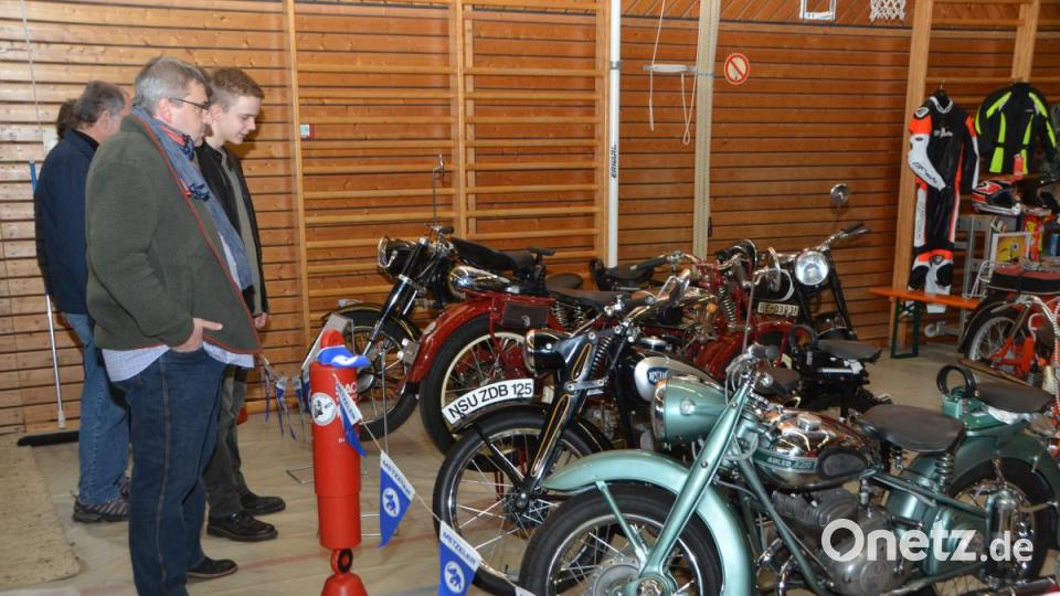 Vertreten waren auch Oldtimer-Bikes. Bild: dob